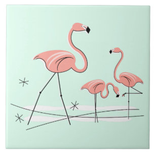 Flamingo Aqua Ocean Trio 2 azulejo