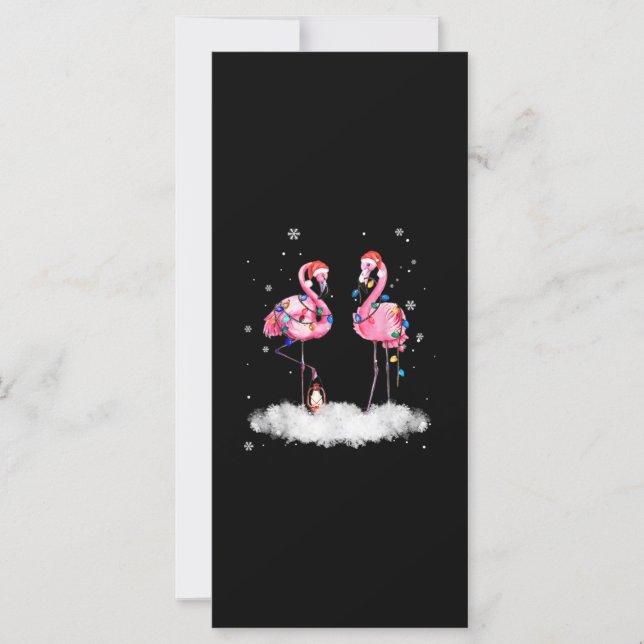 Flamingo, Árvore de Natal Santa Hat Light (Frente)