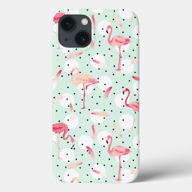 Flamingo Bird Com Penas (Verso)