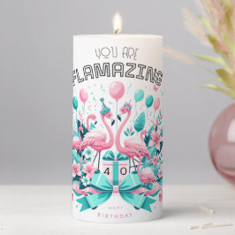Flamingo Birthday Candle