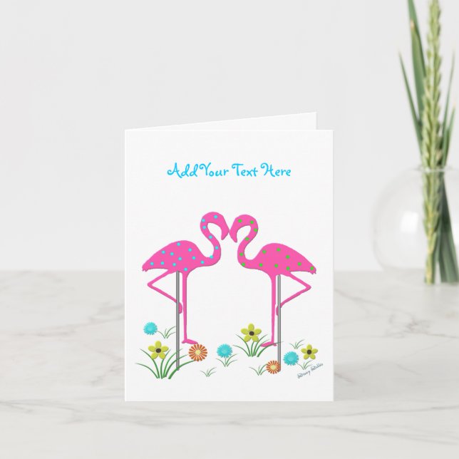 Flamingo Card Modelo (Frente)