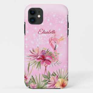 Flamingo Com capas de iphone De Casquilho Ouro