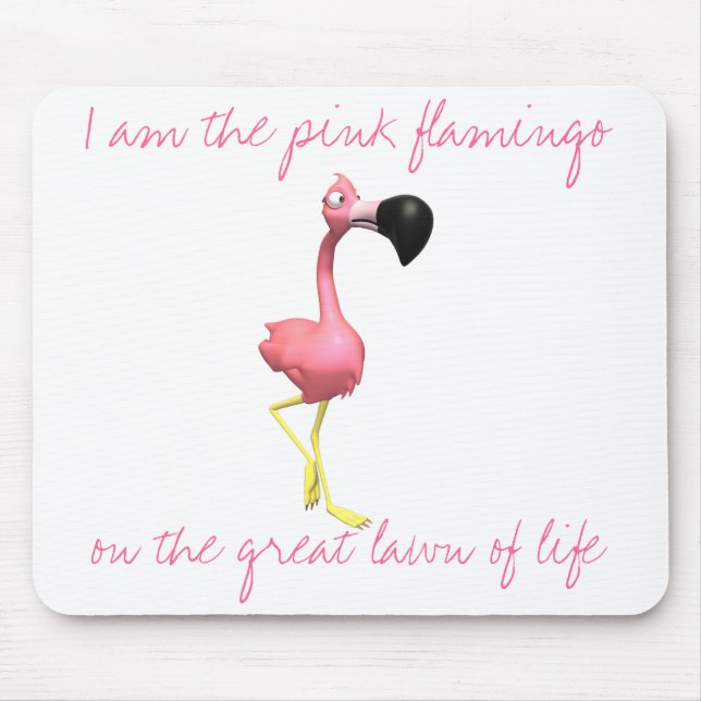 Flamingo cor-de-rosa Mousepad (Frente)