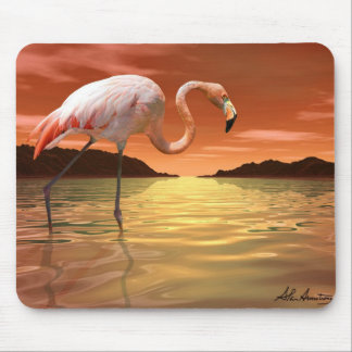 Flamingo cor-de-rosa Mousepad de Florida