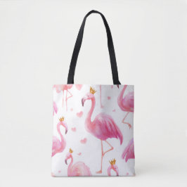 Flamingo Coroado – Luxo Tropical Tote