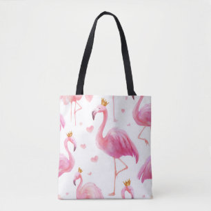 Flamingo Coroado – Luxo Tropical Tote
