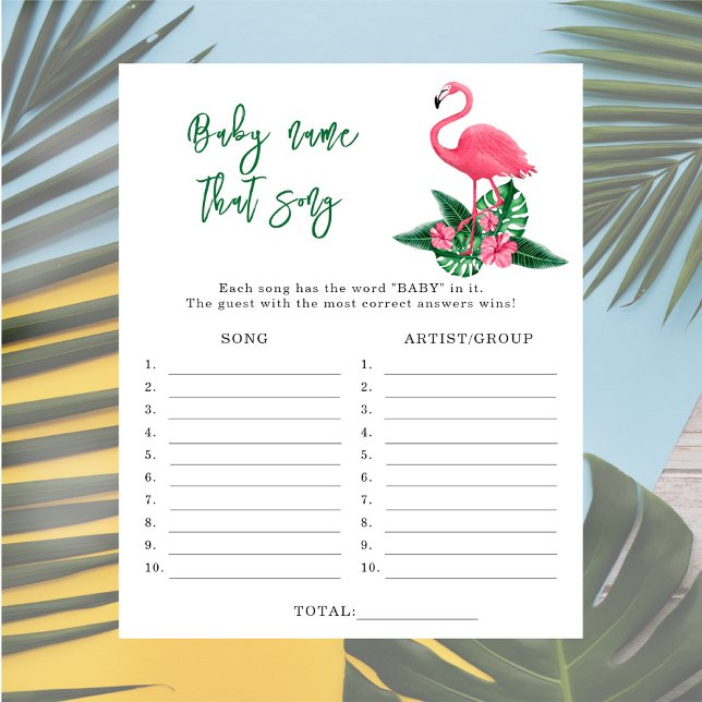 Flamingo - Dê um nome ao jogo de chá de fraldas da (Criador carregado)