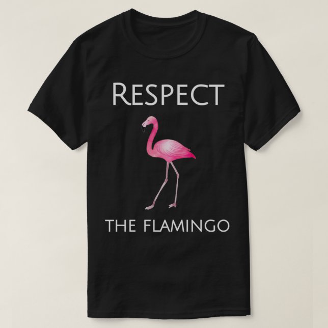 Flamingo Design Respeita Os Flamingos Pullover (Frente do Design)