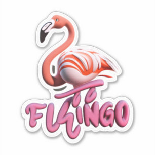 Flamingo Elevará seu estilo com adesivos