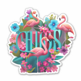 Flamingo Elevará seu estilo com adesivos