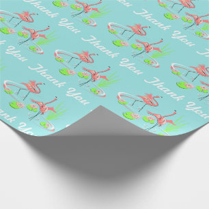 Flamingo Fandango Duo 2 Obrigado papel de embrulho