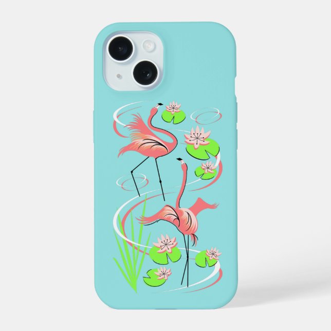 Flamingo Fandango Slim Duo capas de iphone (Verso)
