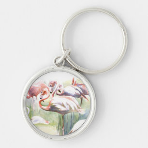 Flamingo Fiesta Chaveiro