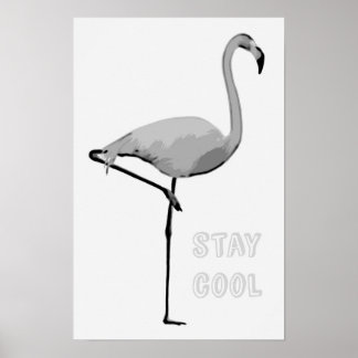 Flamingo "fique legal" poster