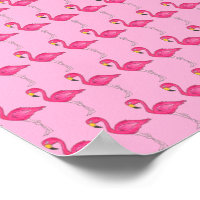 Flamingo Flamingos, cor-de-rosa quente, Poster de