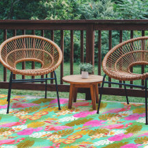 Flamingo Garden Bright Teal 