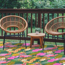 Flamingo Garden Dark Green