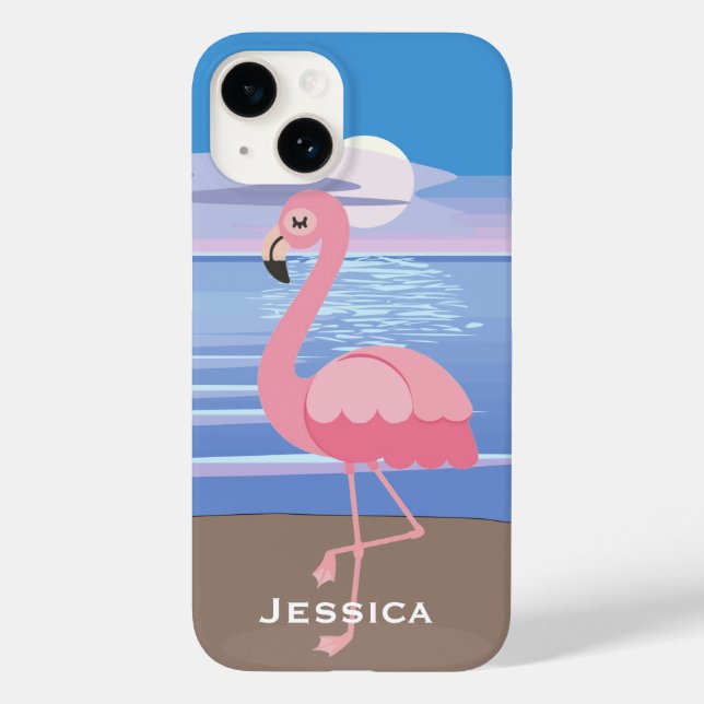 Flamingo, Ilha Tropical Personalizada (Verso)