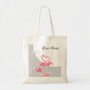 Flamingo Love Large Moon Name bolsa