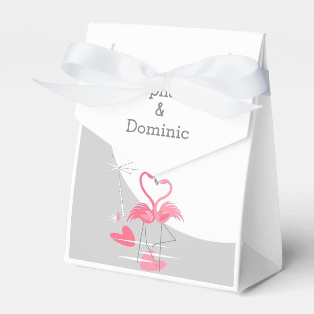 Flamingo Love Large Moon Names, tenda de caixa (Frente)