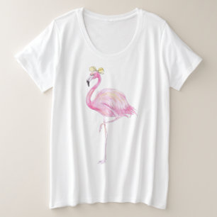 Flamingo mais o tamanho - camisa