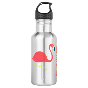 "Flamingo mim" garrafa térmica louca pelo limão