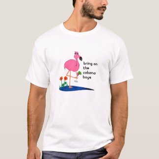 Flamingo no t-shirt das férias