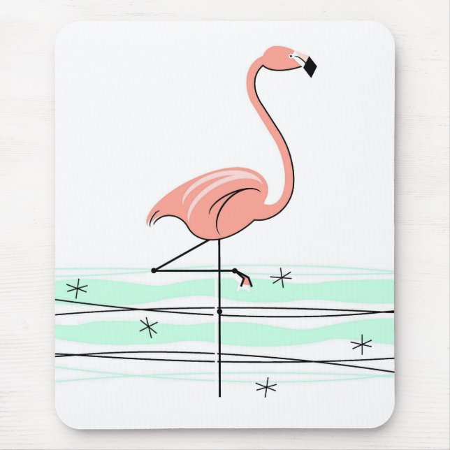 Flamingo Ocean Mousepad (Frente)