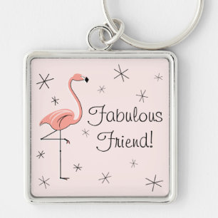 Flamingo Pink 'Fabuloso Amigo!' prêmio chaveiro