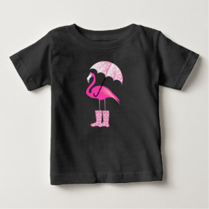 Flamingo Rosa - Camiseta Baby Fine Jersey 