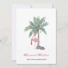 Flamingo Rosa Com Chapéu De Papai Noel Desejos Mai