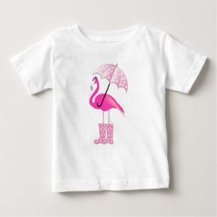 Flamingo rosa - de camiseta do Baby Fine Jersey