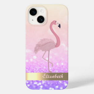 Flamingo Rosa Moderno Brilho Bokeh