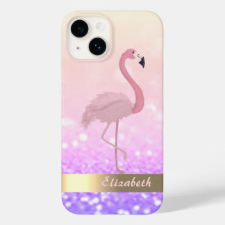 Flamingo Rosa Moderno Brilho Bokeh