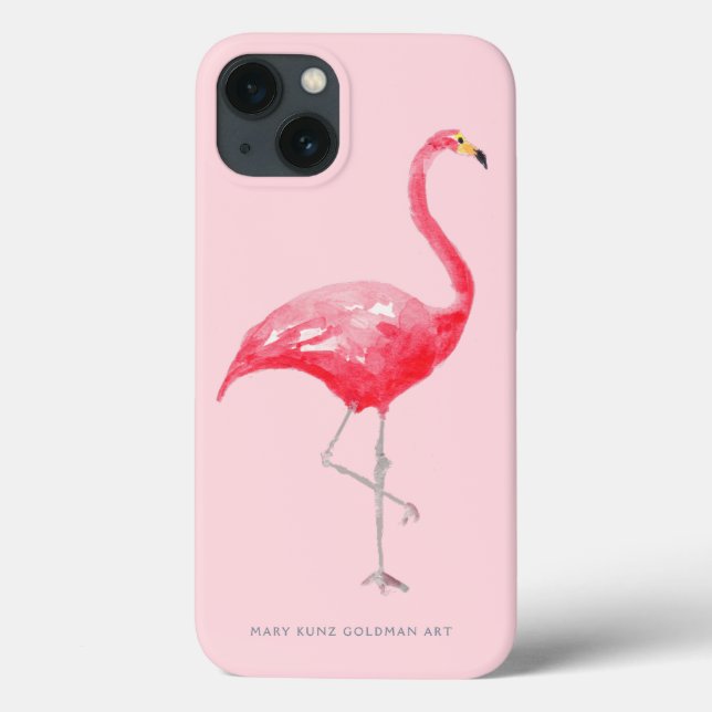 Flamingo Rosa Pássaro Tropical Fofo Floresta Tropi (Verso)