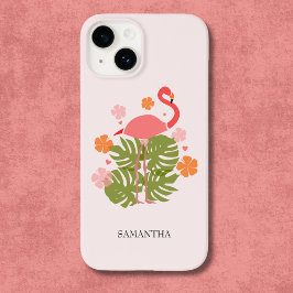 Flamingo Rosa Tropical Moderno