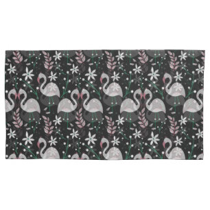 Flamingo sem soldadura, branco sobre fundo escuro