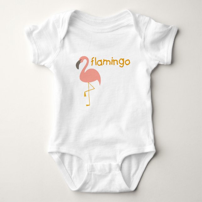 Flamingo T-Shirt para Crianças (Frente)
