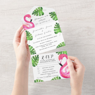 Flamingo Tropical Havaiana Deixa Casamento Floral