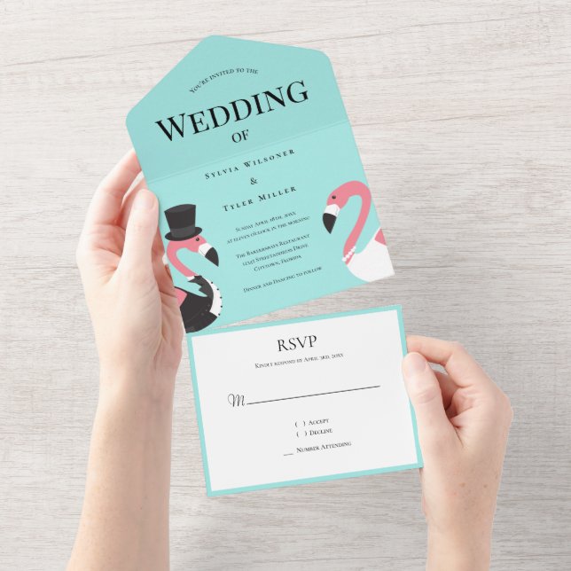 Flamingo Wedding (Aba destacável)