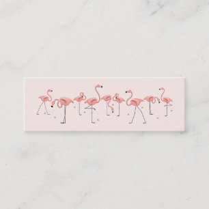 Flamingos Cor-de-rosa cartão de visita com texto f