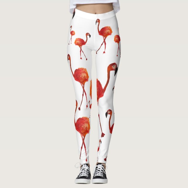 Flamingos, Leggings personalizadas Flamingo (Frente)