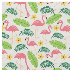 Flamingos no Tecido do Paraíso