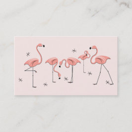 Flamingos Pink Group cartão de visita