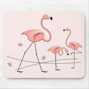Flamingos Pink Trio 2 Mousepad