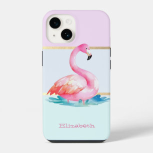 Flamingos Rosa Listras Pastel Modernas