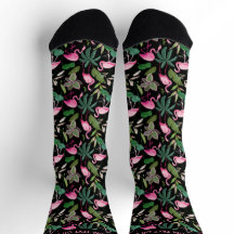 Flamingos Rosa Tropicais Diversos Texto Personaliz