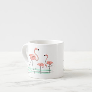 Flamingos Trio 2 espresso caneca