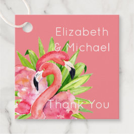 Flamingos Tropicais Favorecem Etiquetas de Embalag