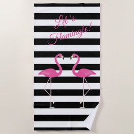 Flamingos, Vamos, Toalha de Praia Flamingle
